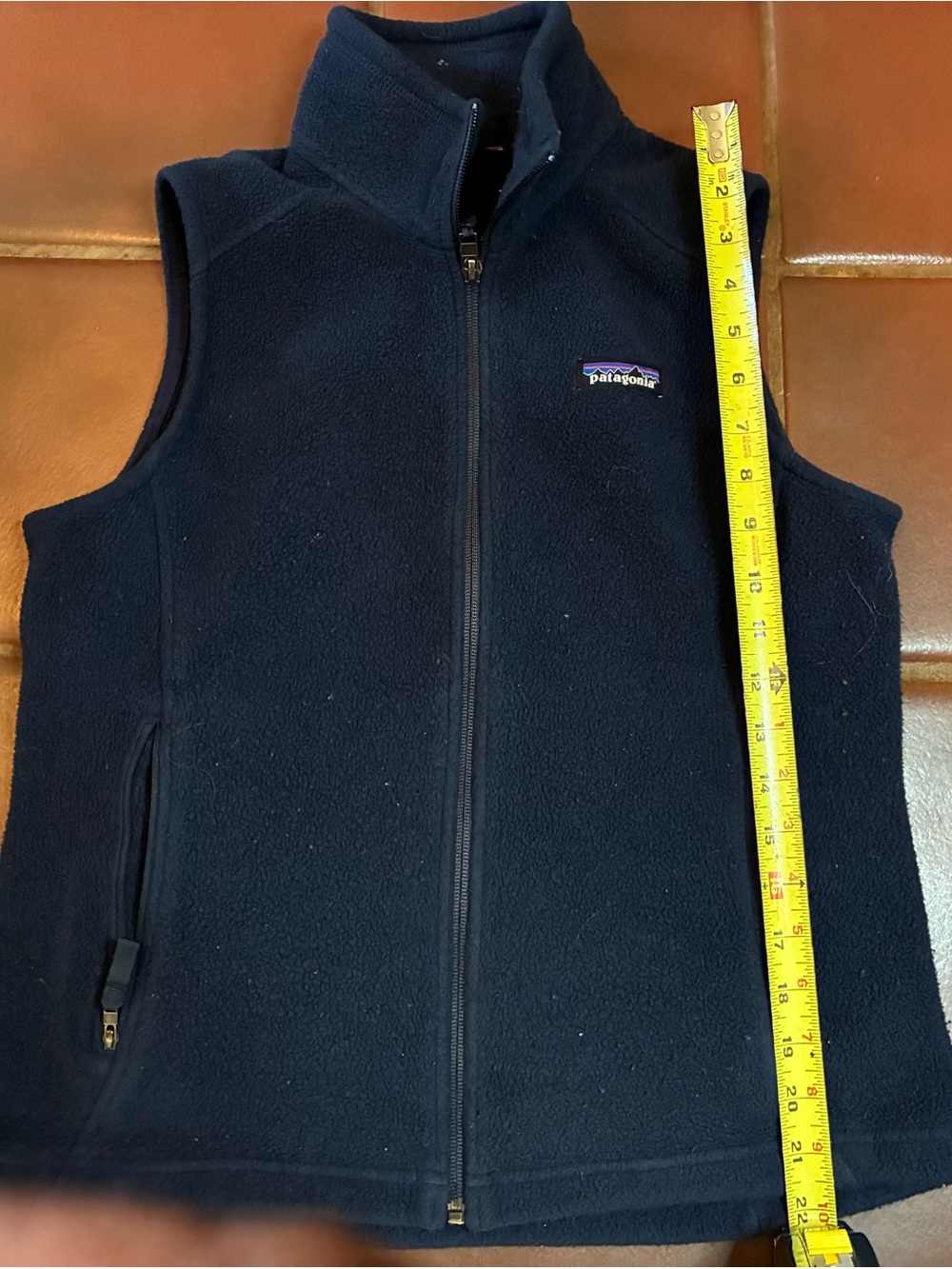 Patagonia Vest Men SMALL Blue Fleece Full Zip Jacket Casual Synchilla Y2K VTG - Picture 3 of 7